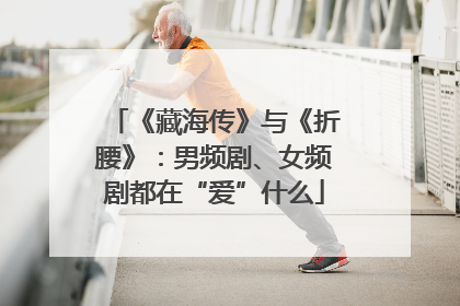 《藏海传》与《折腰》：男频剧、女频剧都在“爱”什么