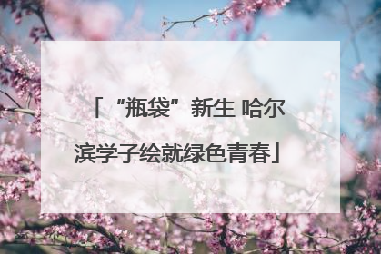 “瓶袋”新生 哈尔滨学子绘就绿色青春