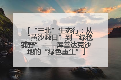 “三北”生态行：从“黄沙蔽日”到“绿毯铺野”——浑善达克沙地的“绿色重生”
