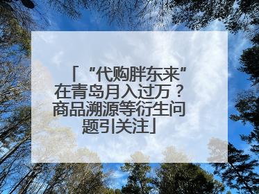 “代购胖东来”在青岛月入过万？商品溯源等衍生问题引关注