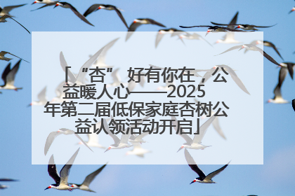 “杏” 好有你在，公益暖人心——2025 年第二届低保家庭杏树公益认领活动开启