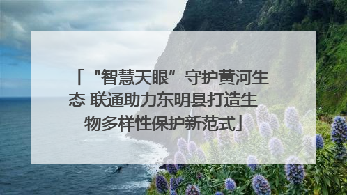 “智慧天眼”守护黄河生态 联通助力东明县打造生物多样性保护新范式