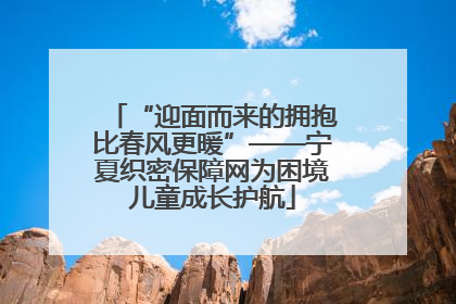 “迎面而来的拥抱比春风更暖”——宁夏织密保障网为困境儿童成长护航