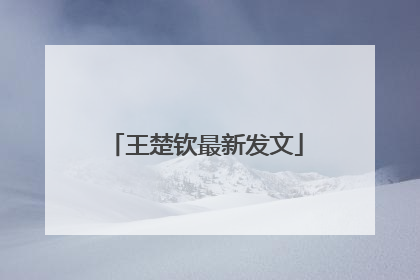 王楚钦最新发文
