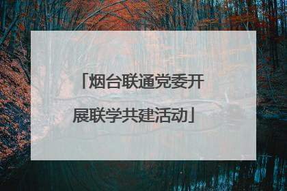 烟台联通党委开展联学共建活动