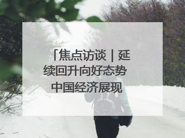 焦点访谈｜延续回升向好态势 中国经济展现韧性与活力