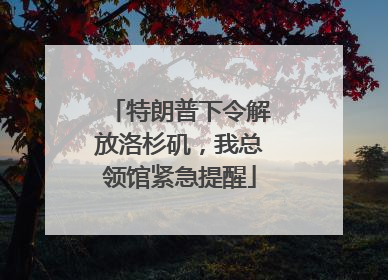 特朗普下令解放洛杉矶，我总领馆紧急提醒