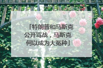 特朗普和马斯克公开骂战，马斯克何以成为大冤种
