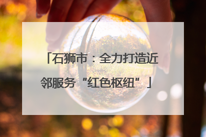 石狮市：全力打造近邻服务“红色枢纽”