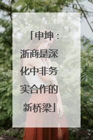 申坤：浙商是深化中非务实合作的新桥梁