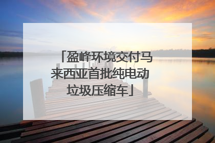 盈峰环境交付马来西亚首批纯电动垃圾压缩车