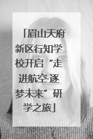 眉山天府新区行知学校开启“走进航空·逐梦未来”研学之旅