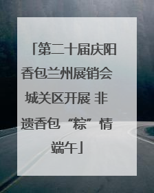 第二十届庆阳香包兰州展销会城关区开展 非遗香包“粽”情端午