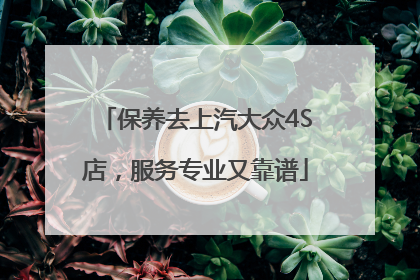 保养去上汽大众4S店，服务专业又靠谱