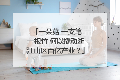 一朵菇 一支笔 一根竹 何以撬动浙江山区百亿产业？