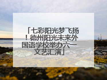 七彩阳光梦飞扬！德州阳光未来外国语学校举办六一文艺汇演