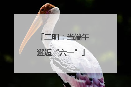 三明：当端午邂逅“六一”