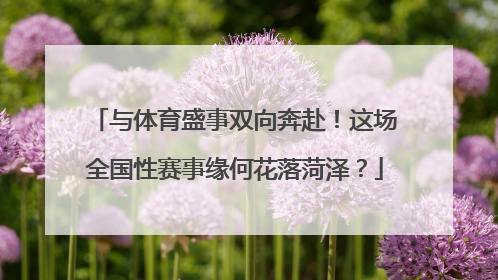 与体育盛事双向奔赴！这场全国性赛事缘何花落菏泽？