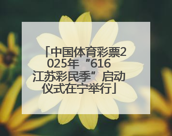 中国体育彩票2025年“616江苏彩民季”启动仪式在宁举行