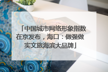 中国城市网络形象指数在京发布，海口：做强做实文旅海滨大品牌