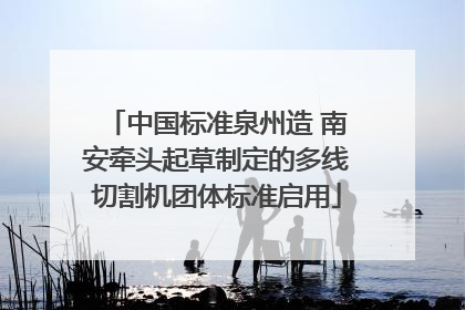 中国标准泉州造 南安牵头起草制定的多线切割机团体标准启用