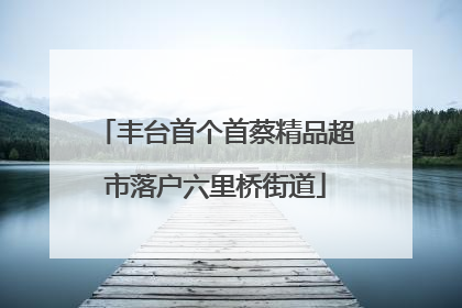 丰台首个首蔡精品超市落户六里桥街道