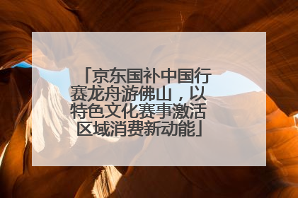 京东国补中国行赛龙舟游佛山，以特色文化赛事激活区域消费新动能