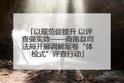 以规范促提升 以评查强实效——商南县司法局开展调解案卷“体检式”评查行动