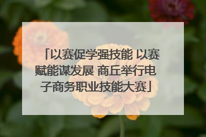 以赛促学强技能 以赛赋能谋发展 商丘举行电子商务职业技能大赛