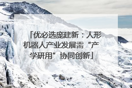 优必选庞建新：人形机器人产业发展需“产学研用”协同创新