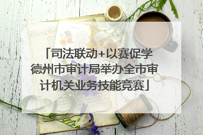 司法联动+以赛促学 德州市审计局举办全市审计机关业务技能竞赛