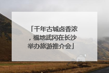 千年古城卤香浓，福地武冈在长沙举办旅游推介会