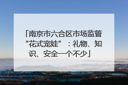 南京市六合区市场监管“花式宠娃”：礼物、知识、安全一个不少
