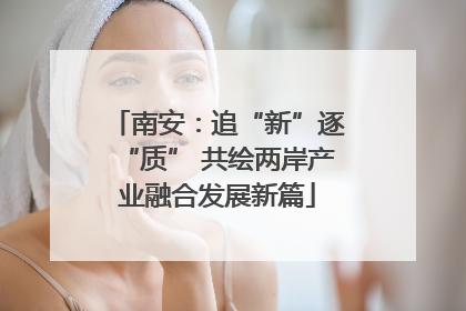 南安：追“新”逐“质” 共绘两岸产业融合发展新篇