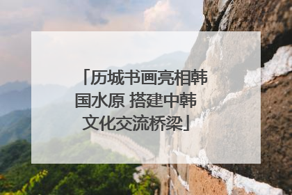 历城书画亮相韩国水原 搭建中韩文化交流桥梁