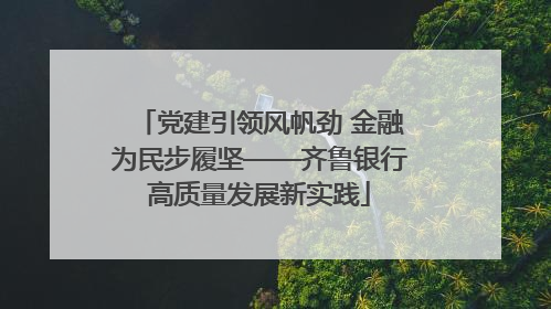 党建引领风帆劲 金融为民步履坚——齐鲁银行高质量发展新实践