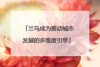 兰马成为推动城市发展的多维度引擎