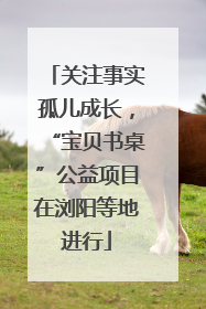 关注事实孤儿成长，“宝贝书桌”公益项目在浏阳等地进行