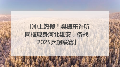 冲上热搜！樊振东许昕同框现身河北雄安，备战2025乒超联赛