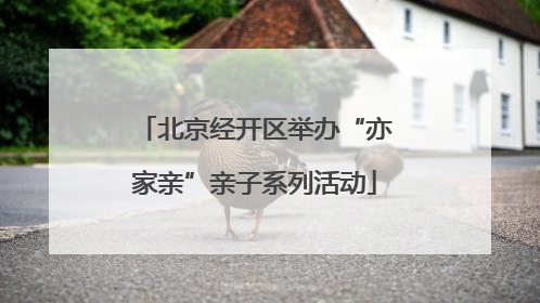 北京经开区举办“亦家亲”亲子系列活动