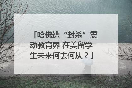 哈佛遭“封杀”震动教育界 在美留学生未来何去何从？