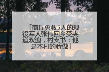 商丘勇救5人的现役军人张伟回乡受夹道欢迎，村支书：他是本村的骄傲