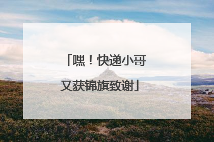 嘿！快递小哥又获锦旗致谢