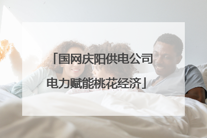 国网庆阳供电公司电力赋能桃花经济