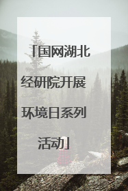 国网湖北经研院开展环境日系列活动