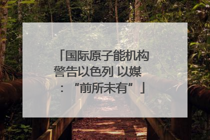 国际原子能机构警告以色列 以媒：“前所未有”