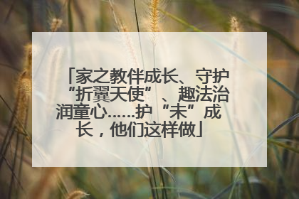 家之教伴成长、守护“折翼天使”、趣法治润童心……护“未”成长，他们这样做