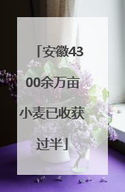 安徽4300余万亩小麦已收获过半
