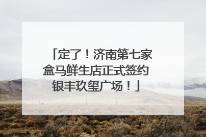 定了！济南第七家盒马鲜生店正式签约银丰玖玺广场！