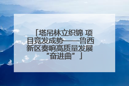 塔吊林立织锦 项目竞发成势——鲁西新区奏响高质量发展“奋进曲”